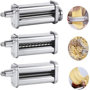 Accessoire pour machine à pâtes, rouleau à pâtes, coupe-pâtes, presse à nouilles, compatible avec les mélangeurs sur socle <span class=keywords><strong>KitchenAid</strong></span> pour les feuilles de pâtes - Product Image 3