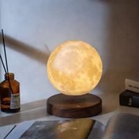 Lampu Bulan Mengambang dengan Basis Persegi Cetak 3D, Levitasi Magnetik, Kontrol Sentuh, Cahaya Hangat untuk Dekorasi Kamar Tidur, Harga Pabrik
