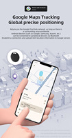 Nouvelle Balise Intelligente Google Android Localisateur GPS Mini pour Animaux de Compagnie, Clés, Portefeuille, Carte, Sac - Dispositif Anti-Perte Type AirTag