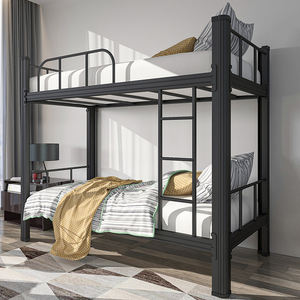 Factory double bunk katil 2 tingkat pengukuran tempat tidur tidur 2 susun stackable dan student split metal bed - Product Image 6
