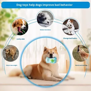 Durable Eco-Friendly Bear-Shaped Chew <strong>Toy</strong> for <strong>Dogs</strong> Indestructible Interactive <strong>Tennis</strong> <strong>Ball</strong> Teeth Cleaning Boredom Busters - Product Image 5