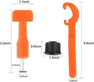Bộ Dụng Cụ Hệ Thống San Lấp Mặt Bằng Gạch, Miếng Đệm San Lấp Mặt Bằng Gạch Đinh Thép Có Thể Thay Thế Dụng Cụ Lắp Đặt Gạch Men Cho Sàn Tường - Product Image 3