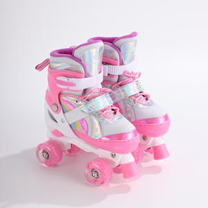 Patins à roulettes <span class=keywords><strong>quad</strong></span> pour filles et garçons Ruidongle, avec cadre confortable et résistant aux chocs, système de roulement lisse, style lumineux coloré - Product Image 5