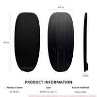 Planche de surf hydrofoil en carbone 95 cm, légère et compacte, pour démarrage depuis le quai