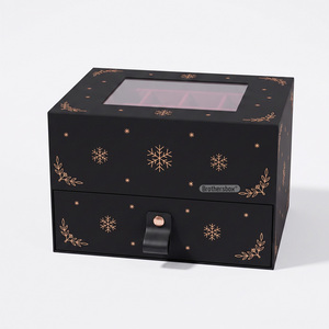 Scatola Regalo Magnetica Rigida Personalizzata Riciclabile a Doppio Strato per Cioccolatini e Dolci, Confezione Premium per <span class=keywords><strong>Black</strong></span> <span class=keywords><strong>Friday</strong></span> con Finestra - Product Image 1