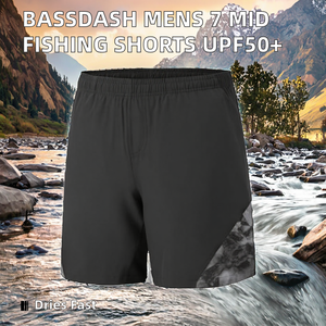 Shorts Deportivos para Hombre, Protección UPF 50+, Ligeros, Resistentes al Agua, Secado Rápido, Cierre con Cordón, Poliéster y Elastano - Product Image 2