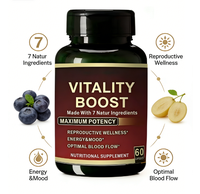 Compléments Énergétiques Bio 7-en-1 à Base de Maca Noire et de Ginseng pour Hommes – Capsules de Maca pour la Santé Naturelle