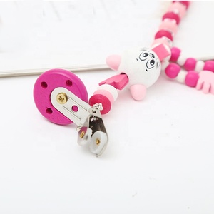 Mickey Souris en bois <span class=keywords><strong>Anneau</strong></span> <span class=keywords><strong>De</strong></span> <span class=keywords><strong>Dentition</strong></span> <span class=keywords><strong>Sucette</strong></span> Clip Chaîne <span class=keywords><strong>Dentition</strong></span> Factice Chaîne Clip Porte- - Product Image 6