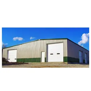 Bâtiment préfabriqué de hangar d'entrepôt de stockage de structure <span class=keywords><strong>m</strong></span>étallique de l'industrie légère 1000sq.<span class=keywords><strong>m</strong></span> - Product Image 1