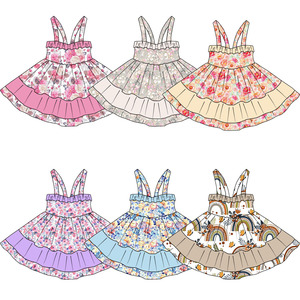 Robe pour enfants personnalisable <span class=keywords><strong>de</strong></span> style boutique, dentelle assortie, grande jupe, jupe <span class=keywords><strong>de</strong></span> princesse pour fille, robe d'anniversaire, robe <span class=keywords><strong>de</strong></span> fête pour enfants - Product Image 1