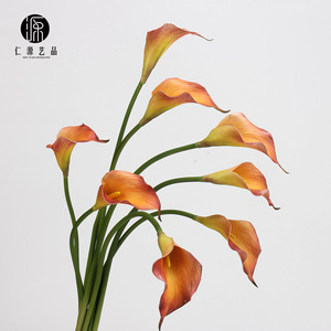 Fleur artificielle Eva Calla Lily à tige unique, toucher réel, décoration de mariage et de maison, style moderne, utilisation en intérieur - Product Image 2