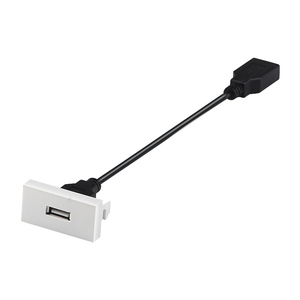 Seto 45x22.5mm <span class=keywords><strong>USB</strong></span> Mô-đun 2.0 <span class=keywords><strong>USB</strong></span> Cáp <span class=keywords><strong>USB</strong></span> dữ liệu ổ cắm 2.0 3.0 A-A cao Số lượng pháp loại 1 cổng mặt tấm - Product Image 5