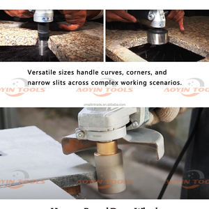 3In 75mm * 2In 5/8 "-11 Roue diamantée brasée sous vide <span class=keywords><strong>pour</strong></span> meules de ponçage <span class=keywords><strong>pour</strong></span> trous de comptoir en <span class=keywords><strong>pierre</strong></span> granit béton <span class=keywords><strong>marbre</strong></span> - Product Image 3