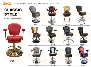 Tabouret de bar K302 avec repose-pieds réglable, meuble de bar bon marché pour jeux d'argent, <span class=keywords><strong>roulette</strong></span>, poker, casino, fauteuil - Product Image 5