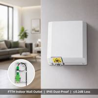 Caja de Terminación de Fibra Óptica para Interiores, 1 Puerto, SC/APC, FTTH, IP45, con Cable SC/LC de 5m/10m/20m