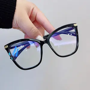 DL 안경 저렴한 사용자 정의 패션 컴퓨터 안티 블루 라이트 차단 안경 고양이 눈 광학 재고 안경 프레임 빠른 파견