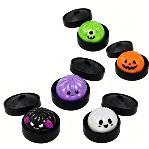 Jouet à presser en forme de boulette de maltose, cadeau d'Halloween, jouet sensoriel anti-stress souple avec cuiseur vapeur - Product Image 6