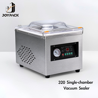 Machine d'emballage sous vide commerciale à chambre unique DZ-320, en acier inoxydable 201, pour emballage sous vide de table