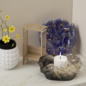 <span class=keywords><strong>Moule</strong></span> Époxy en Silicone Double Mains pour Cendrier Plateau Miroir, <span class=keywords><strong>Moule</strong></span> Créatif pour Jardinière en Béton et Boîte de Rangement - Product Image 5