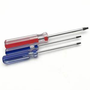 Tournevis Torx T8 T9 T10 T15 à pointe magnétique, sécurité étoile, manche en plastique transparent - Product Image 4