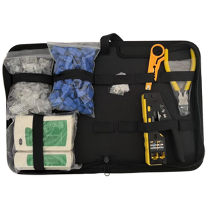 Kit d'outils réseau 7-en-1 avec pince à sertir droite 8P6P, testeur de câble, coupe-câbles, pince à dénuder, connecteur CAT6 et <span class=keywords><strong>gaine</strong></span> - Product Image 6