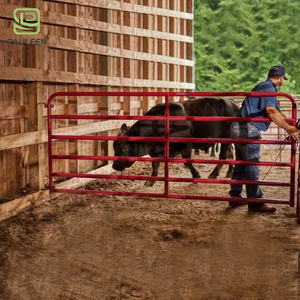 Оптовые секции ограждения для лошадей, оцинкованные металлические секции для ранчо, регулируемые секции ограждения - Product Image 3