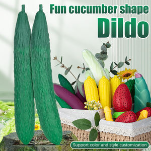 Großhandel Niedliche Gemüse-Dildos Obst-Gemüse-Masturbationsspielzeuge Aubergine Gurke Gemüse-Dildo für Frauen-<span class=keywords><strong>Masturbation</strong></span> - Product Image 1