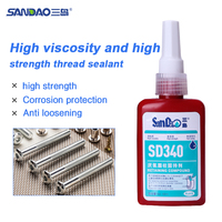 Type à séchage rapide Super Glue Lock Fil métallique serré Fixation anti-relâchement Colle anaérobie Filetage haute température