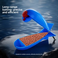 LOVITA Dispositif d'appâtage pour poissons YJ0070 en plastique, précision de visée élevée, longue portée, attirage rapide des poissons, point fixe