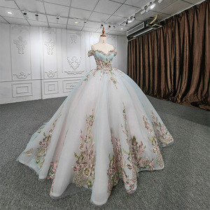 Jancember 9964 Vestidos de Fiesta Elegantes con Flores y Hombros Descubiertos, Vestidos de Noche con Escote Corazón - Product Image 1