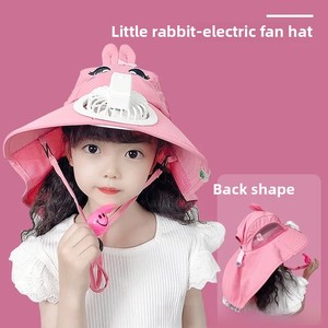 Sombrero de abanico de <span class=keywords><strong>verano</strong></span> para niños, gorra de malla fresca de ala ancha para viajes al aire libre con visera de encaje, protección solar para bebés - Product Image 3