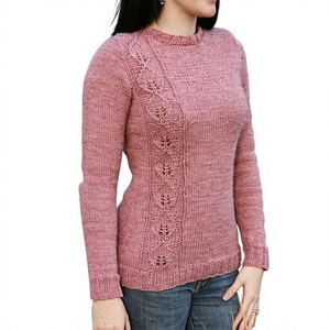 Nouvel Arrivage Pull-over Uni 100% Coton pour Femme, Décontracté Hiver, Bouton Unique sur le Devant, 240 GSM, Personnalisable, Respirant - Product Image 1