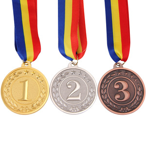 Pentagram Number Medal Games Competition 123 Medal Elementary School Competitions Metal Medal Sports Football Custom