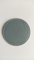 Sous-verres populaires personnalisables avec logo pour restaurant/cadeau, tapis de tasse résistant à la chaleur en cuir PU durable, échantillon gratuit disponible, meilleur prix