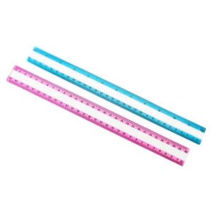 Ensemble de règle en plastique, <span class=keywords><strong>4</strong></span> pièces de 12 pouces, <span class=keywords><strong>pour</strong></span> les mathématiques, le prix d'usine, personnalisées - Product Image 3