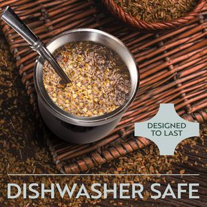 Stainless Steel Classic Yerba Mate Gourd Cup 8/12 Ounce Tumbler with Bombilla Spoon Lid for Party Use Eco-Friendly Thermos - Product Image 3