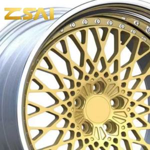 ล้อแม็กซ์ Zsai แบบสองชิ้น ผลิตจากอะลูมิเนียมอัลลอยด์ฟอร์จ ดีไซน์ขัดเงาสีทองใหม่ ขอบล้อแบบดิฟลิป สำหรับรถยนต์ <span class=keywords><strong>BMW</strong></span> - Product Image 5