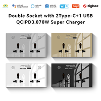 Chargeur rapide Golden Security 2026 70W, prise murale double intelligente avec port de charge Type-C et USB, charge super rapide, prise Type-C