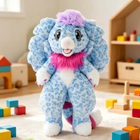 Peluche personnalisée motif léopard, fourrure moelleuse, ornements de bureau en forme de créature entière pour importateurs de jouets OEM ODM