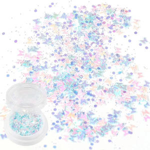 <span class=keywords><strong>Glitter</strong></span> misto esagonale/quadrato/a forma di fibra/a forma di rombo, paillettes iridescenti grosse da 1 kg per resina e nail art - Product Image 2