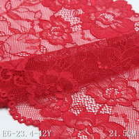 Dentelle élastique multicolore de fleur de pivoine pour rideau mère vêtements accessoires textiles garniture