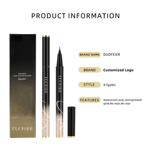 Delineador de Ojos Vegano al por Mayor a Prueba de Agua Lápiz Delineador con Logo Personalizado Pluma Delineadora de Alta Pigmentación Color Negro - Product Image 6