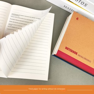 A5 <span class=keywords><strong>libro</strong></span> de ejercicios grueso B5 línea Horizontal Simple Oficina Bloc de notas suave Kraft cubierta escuela estudiante lechería - Product Image 6
