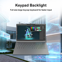 Nuovo Notebook Aziendale da 14 Pollici con Spina USA, Intel Celeron, 8GB RAM, 256GB SSD, Sottile, Portatile, Corpo in Metallo, Windows 11, Economico