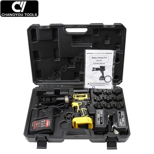 Herramienta de crimpado hidráulica CM-300, máquina de crimpado a batería, crimpadora a batería para cables de Cu y Al - Product Image 4