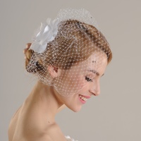 F1051 Élégante coiffe de mariée florale pour mariage