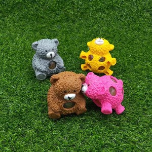 Jincan Unisex Sensory TPR <b>Bear</b> Ball Toy with Gel Beads <b>Cute</b> Mesh Stress Relief Squeeze Toy for Kids Aged 5 to 7 Years - Product Image 4