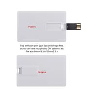 Clé USB en forme de carte de crédit 2 Go 4 Go 8 Go 16 Go, clé USB personnalisée en forme de carte de visite, clé USB en plastique, clé USB en forme de carte, clé USB de poche