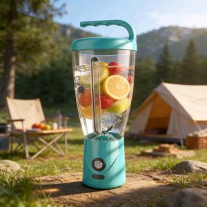 Mixeur personnel portable 1000 ml, presse-agrumes électrique rechargeable, tasse mélangeuse compacte pour la maison, les voyages, les aliments pour bébés et les boissons sportives - Product Image 1