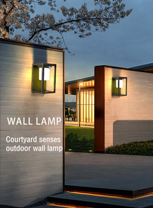 <span class=keywords><strong>Aplique</strong></span> Solar de pared para exteriores, resistente al agua IP65, clásica, 2,5 W, para jardín y patio, con sensor de movimiento, - Product Image 1